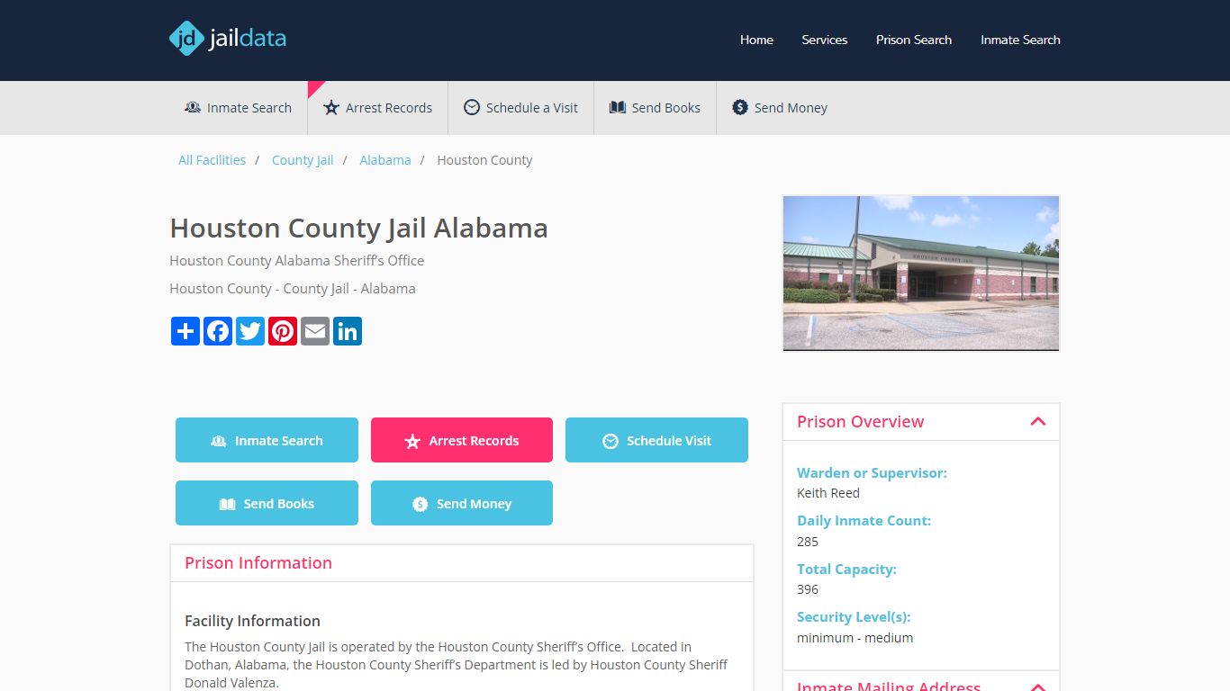 Houston County Jail: Inmate Search, Visitation, Commissary, Bail - Alabama